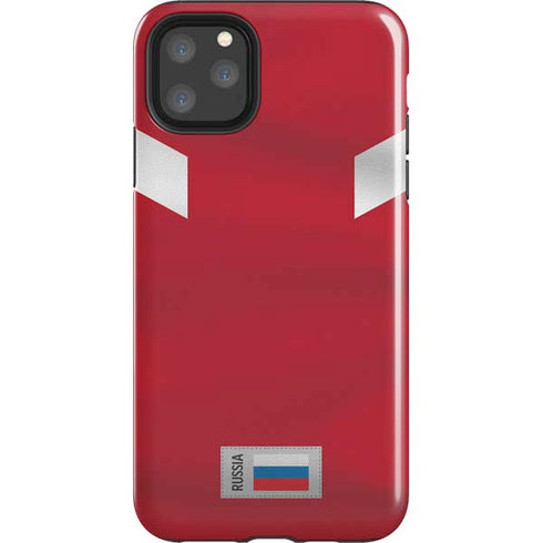 Russia Soccer Flag iPhone Cases